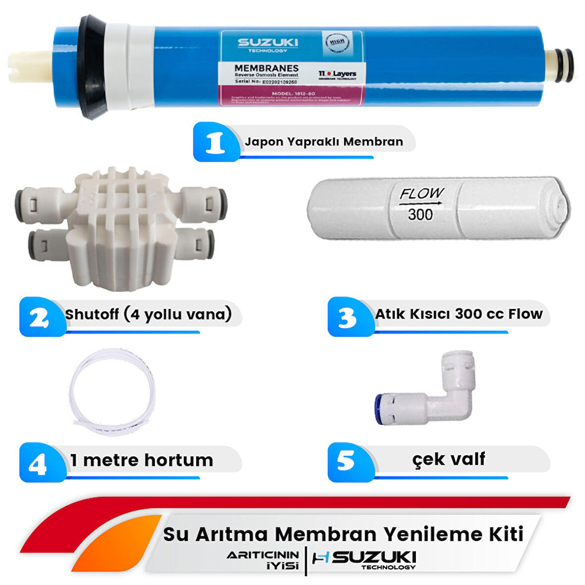 Suzuki Technology Membran Yenileme Seti