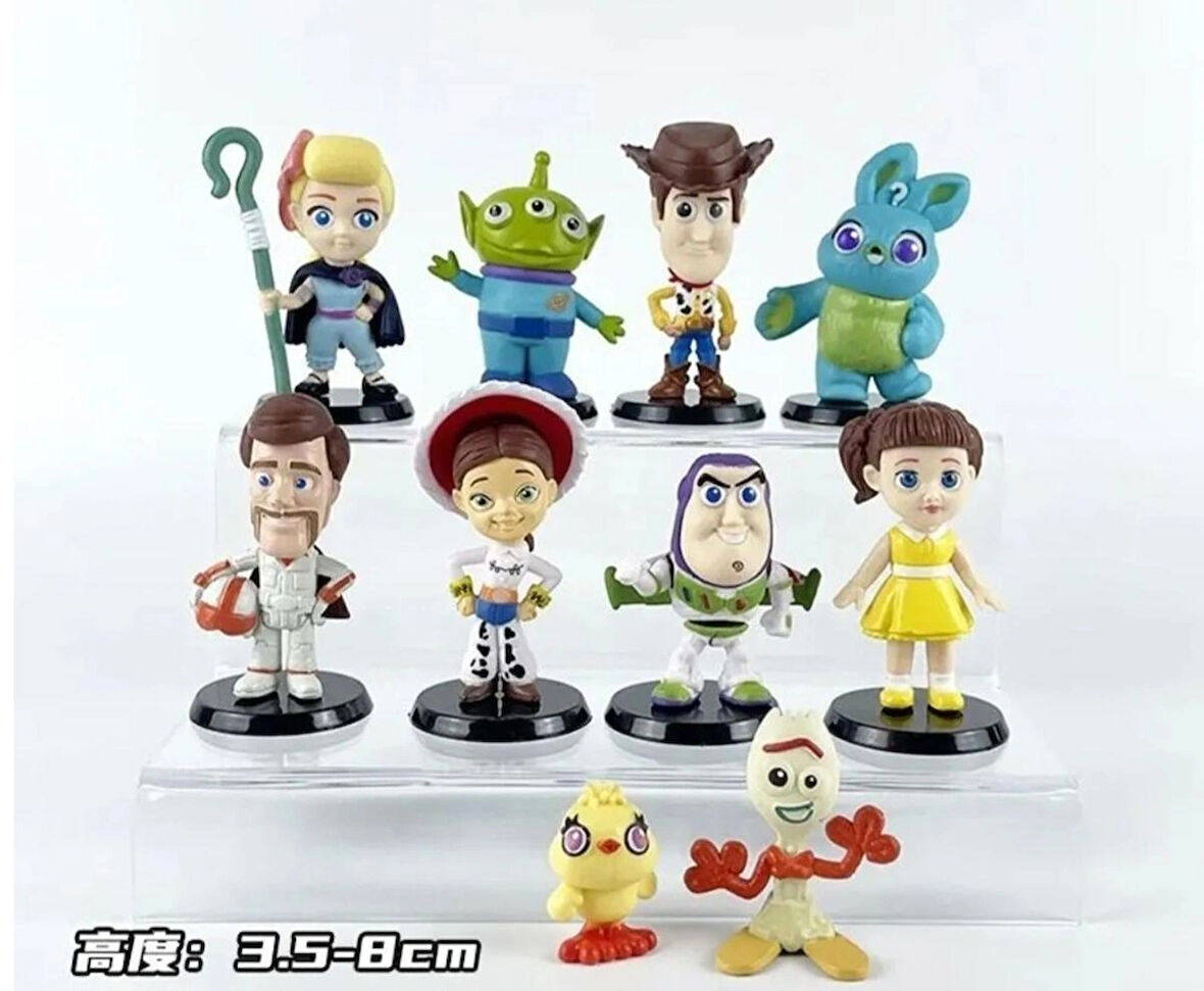 Toy Story Karakter Figür Oyuncak Seti 10'lu Hediyelik Figür Seti Karakterleri
