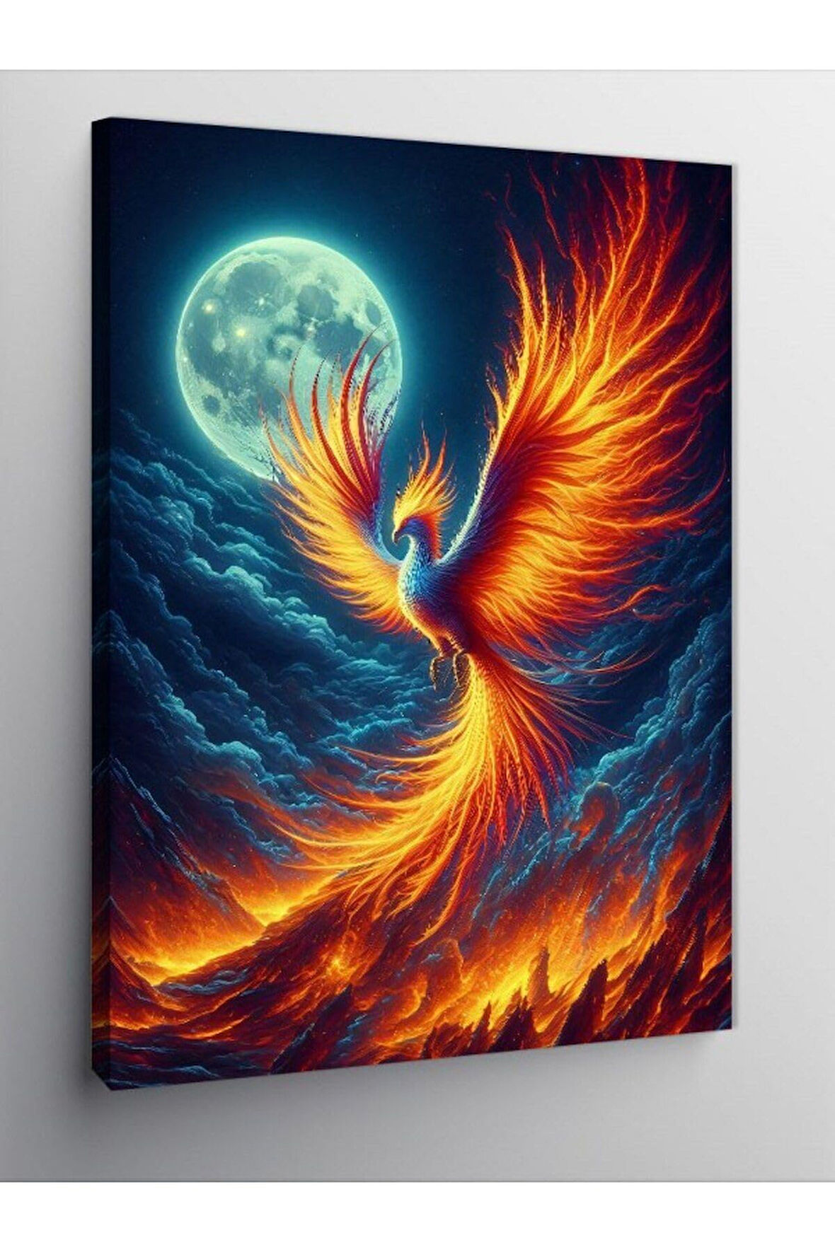 Kanvas Tablo Dolunay Ve Anka Kuşu 50 X 70 Cnvsdkey-119433-50-70