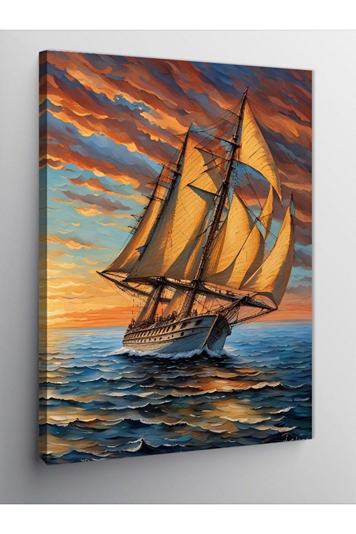Kanvas Tablo Rüzgar Altında Yelkenli 70 X 100 Cnvsdkey-125594-70-100