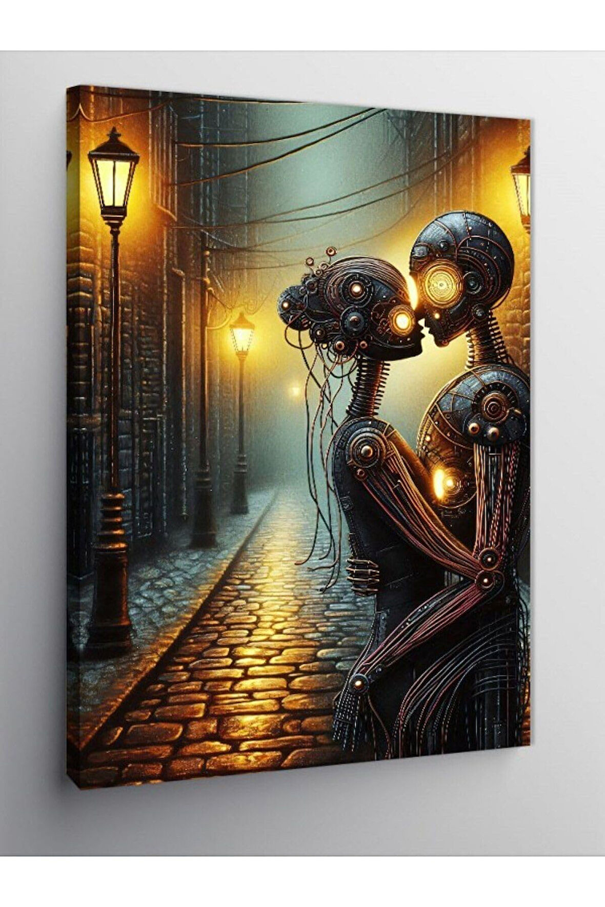 Kanvas Tablo Aşık Robotlar 50 X 70 Cnvsdkey-119452-50-70
