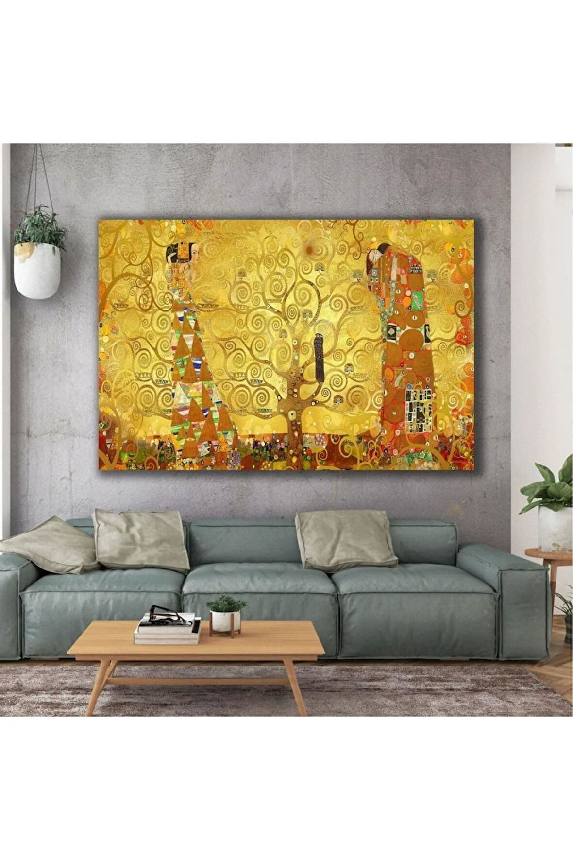 Kanvas Tablo Ressam Gustav Klimt Hayat Ağacı Kanvas Tablo Art00120 50 X 70