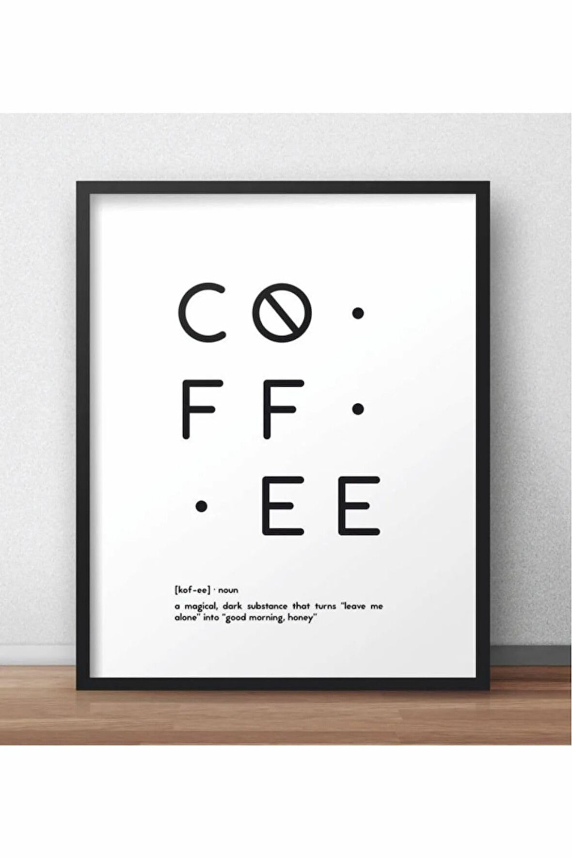 Kanvas Tablo But First Coffee Temalı Çerçeve Görünümlü Mutfak Kahve Köşesi Balkon Mdf Tablo 40 X 60 ARMDF10024012