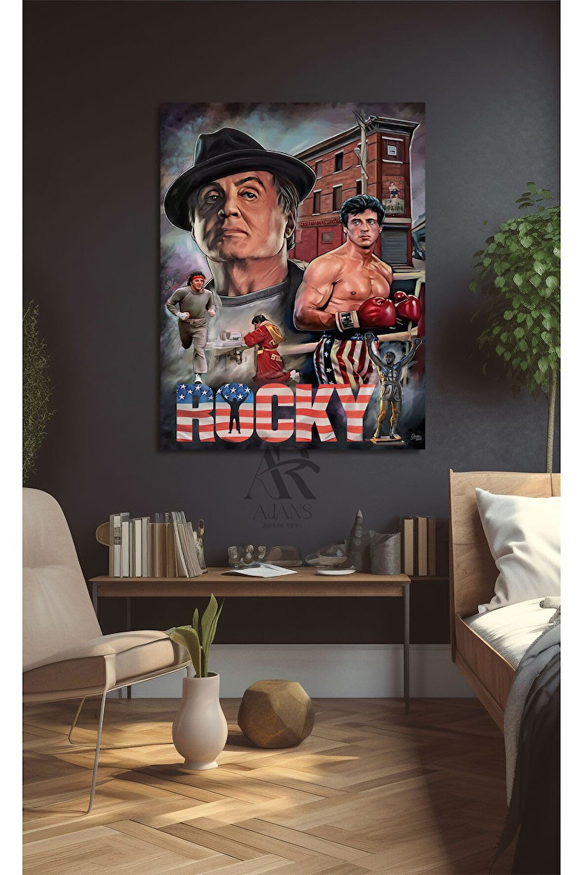 Kanvas Tablo Rocky Kanvas Tablo Ar040716 50 X 70