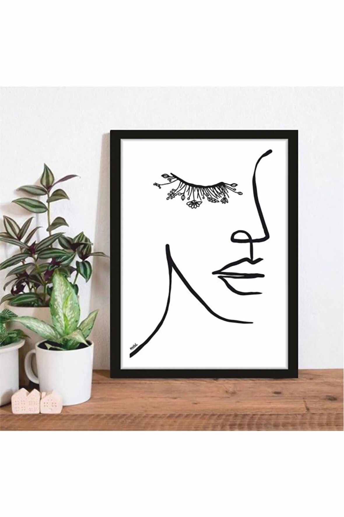 Kanvas Tablo Woman Art Desing Mdf Tablo 30 X 40