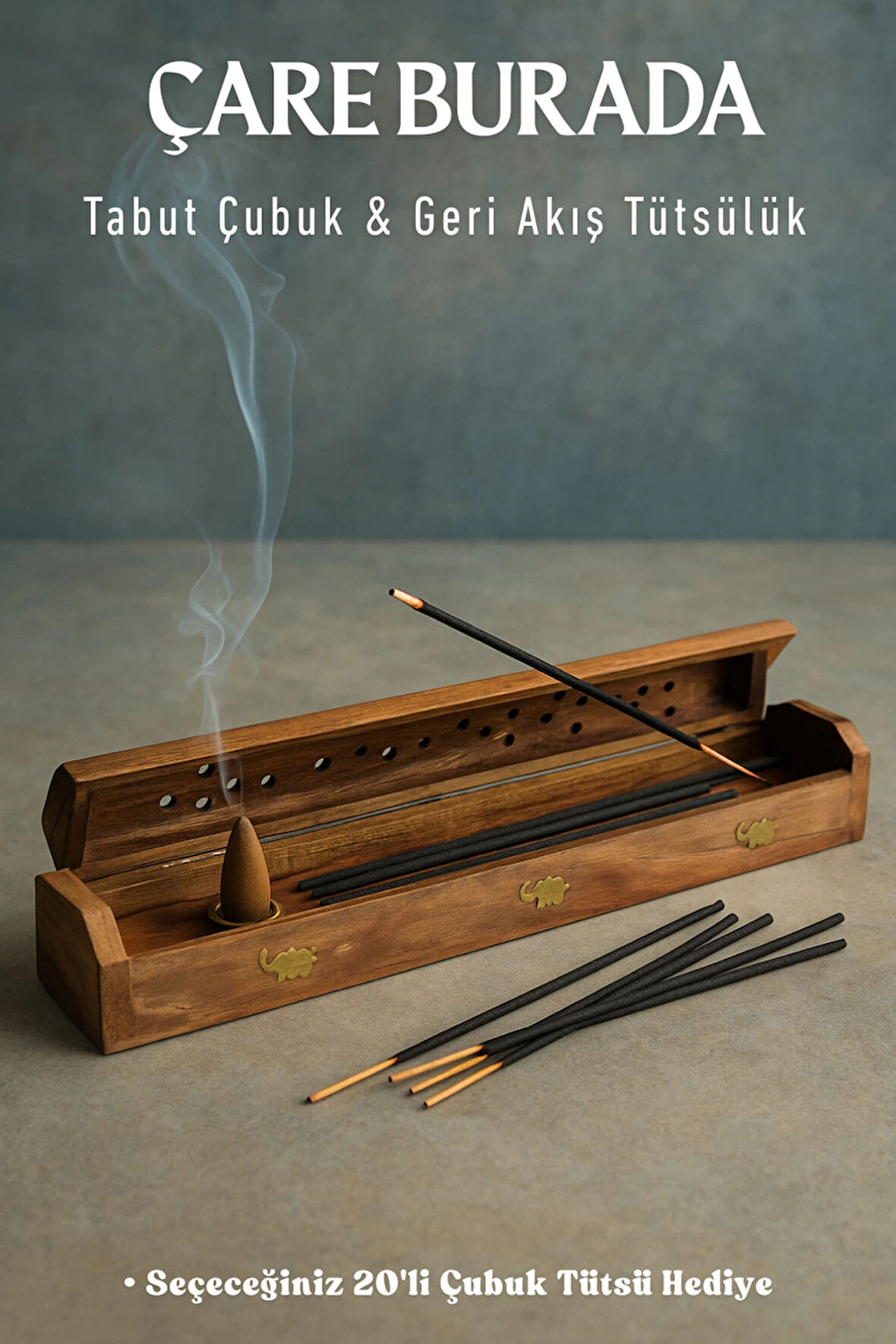 Tabut Geri Akış & Çubuk Tütsülük (Seçeceğiniz 20'li Çubuk Tütsü Hediye)