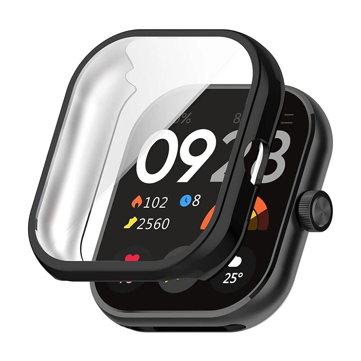 Redmi Watch 4 ile Uyumlu Kasa Ve Ekran Koruyucu 360 Tam Koruma Silikon Kılıf
