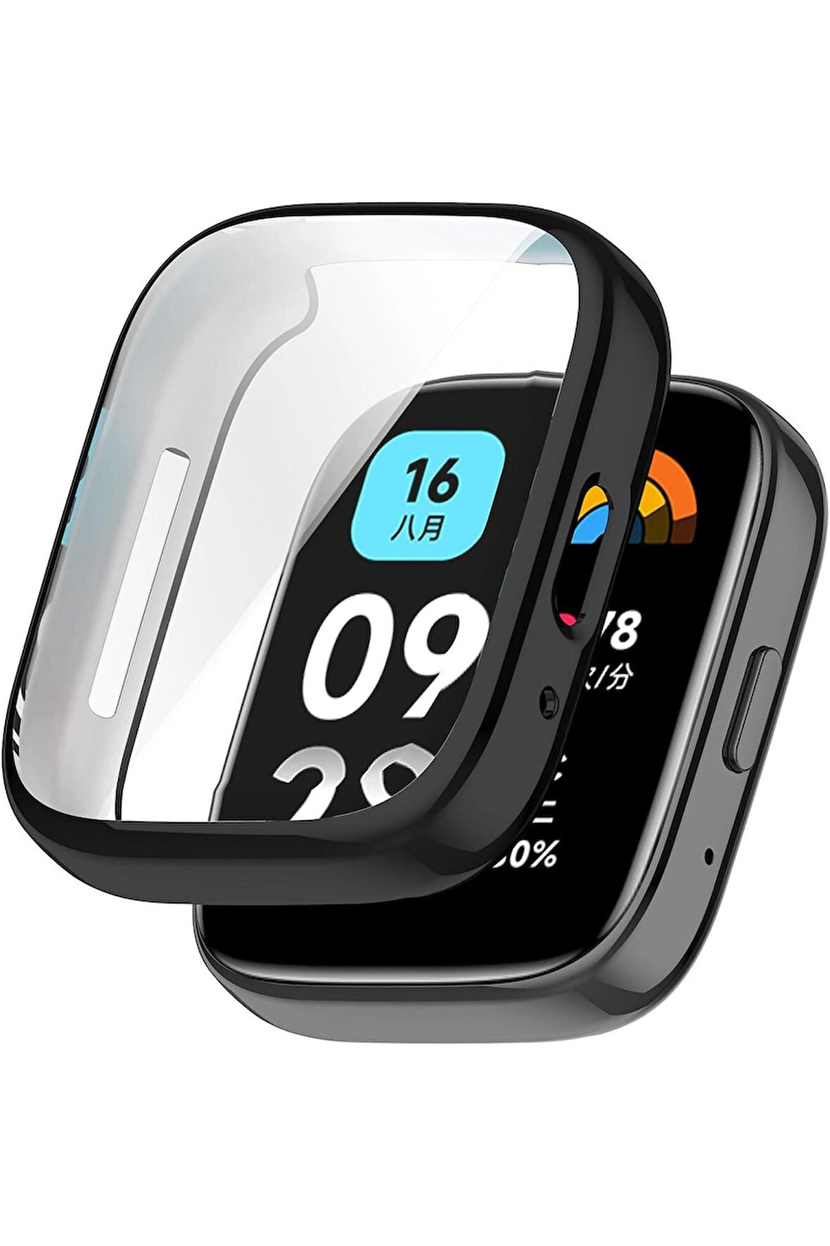 Redmi Watch 3 Lite ile Uyumlu Kasa Ve Ekran Koruyucu 360 Tam Koruma Silikon Kılıf