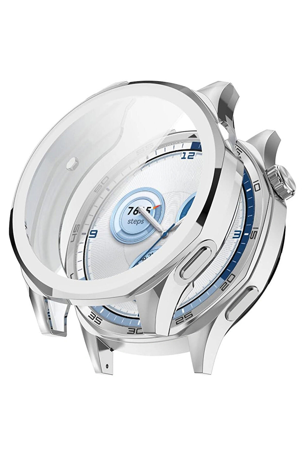 Huawei Watch Gt5 46mm ile Uyumlu Kasa Ve Ekran Koruyucu 360 Tam Koruma Silikon Kılıf