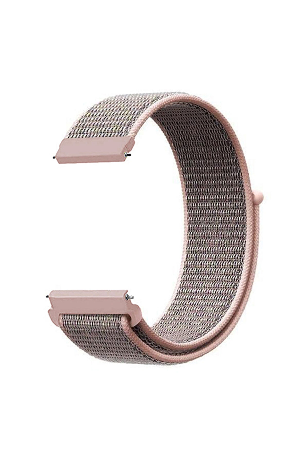 Huawei Watch Gt3 46mm ile Uyumlu Kordon Kumaş Desenli Cırt Cırtlı Spor Kayış