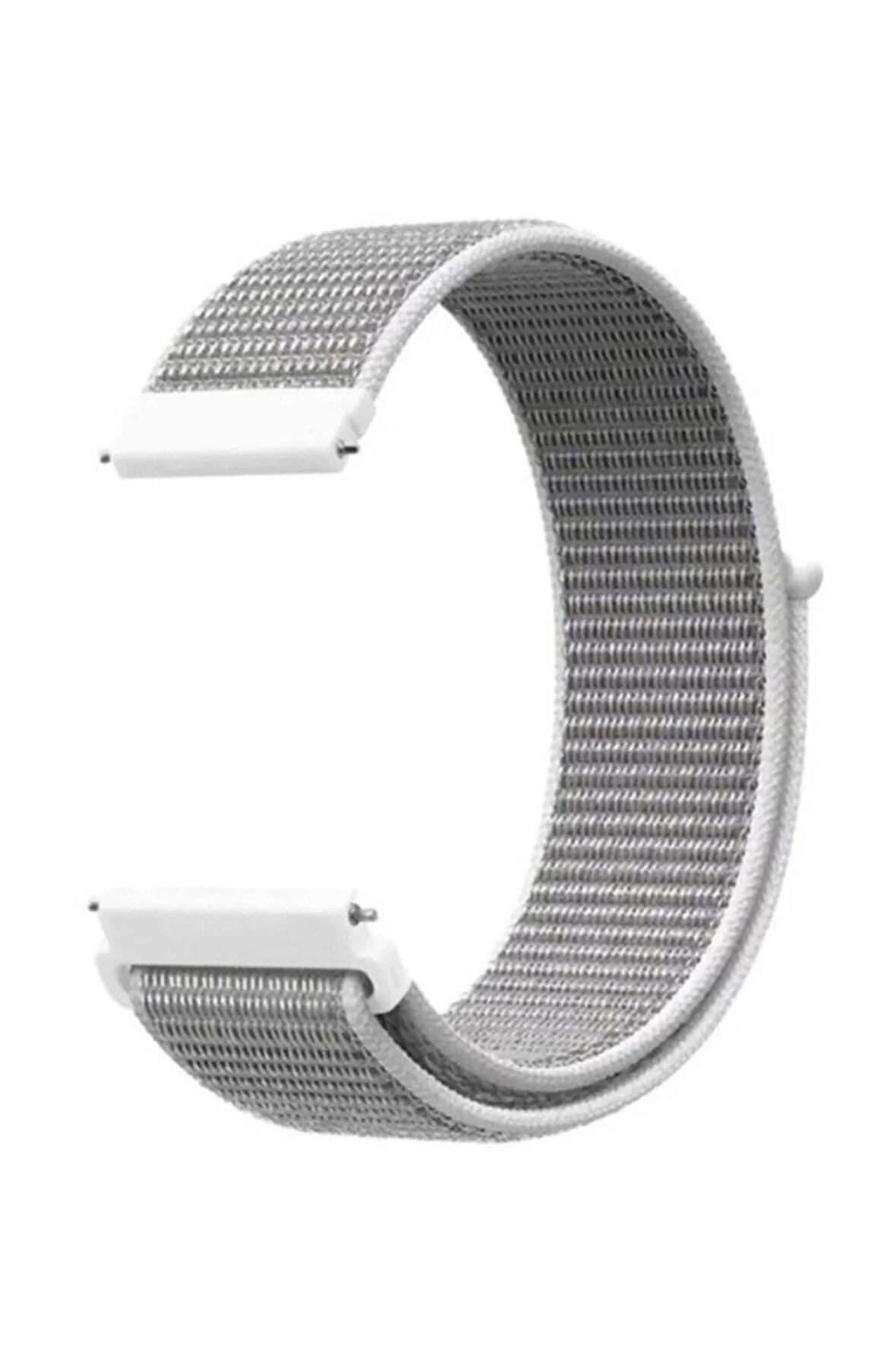 Samsung Galaxy Watch Active 2 40mm/44mm ile Uyumlu Kordon Kumaş Desenli Cırt Cırtlı Spor Kayış