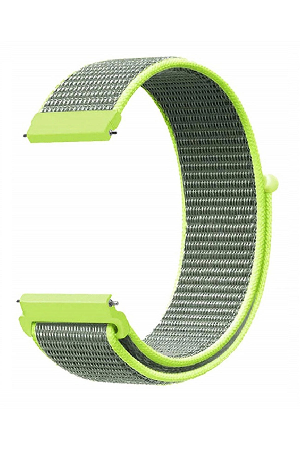 Samsung Galaxy Watch Active 2 40mm/44mm ile Uyumlu Kordon Kumaş Desenli Cırt Cırtlı Spor Kayış
