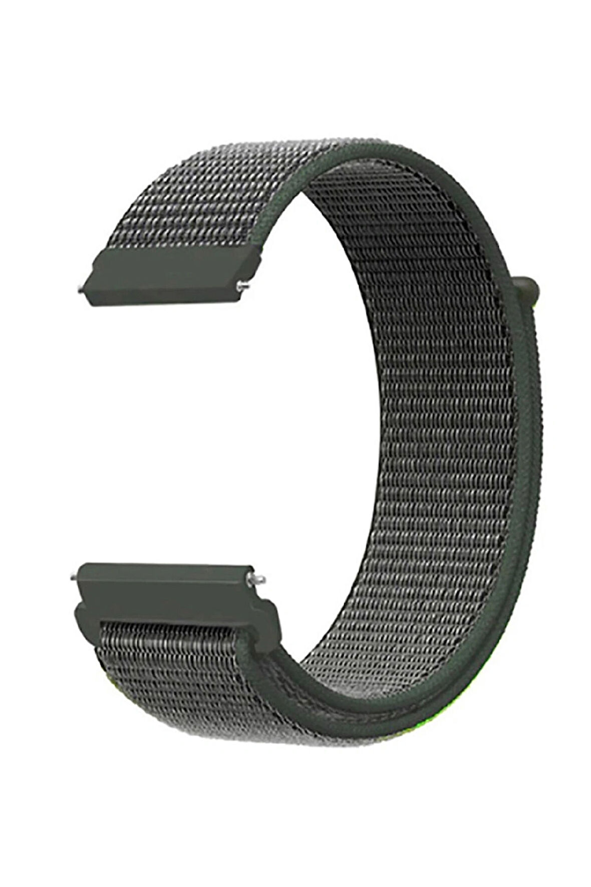 Garmin Vivomove 3 ile Uyumlu Kordon Kumaş Desenli Cırt Cırtlı Spor Kayış