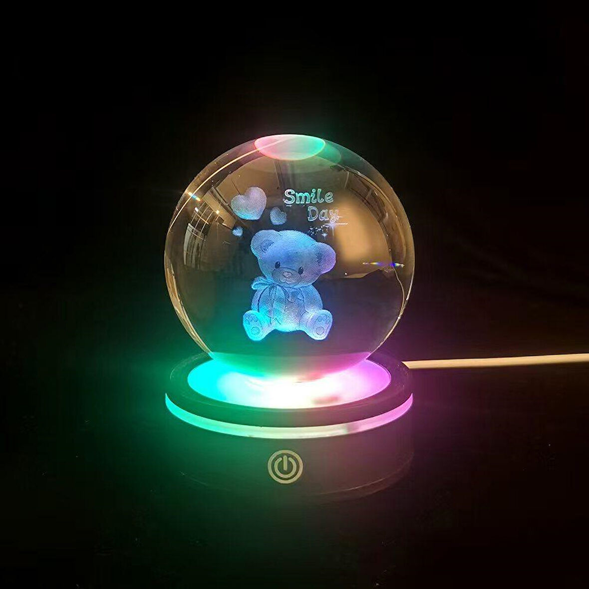 Usb'Li Ayıcık Tasarımlı Dönen Cam Küre