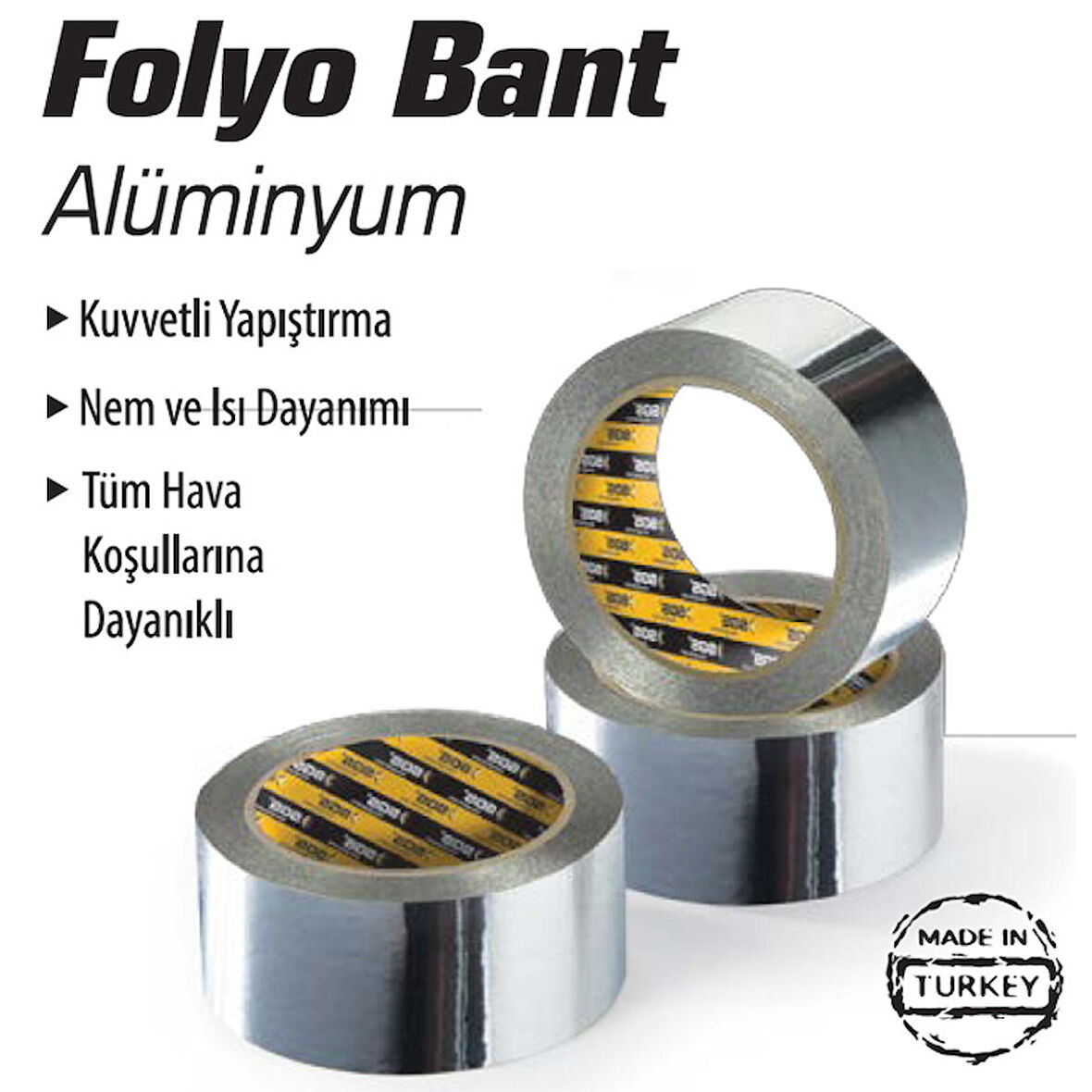 Alüminyum Folyo Bant 48mm x 25 metre