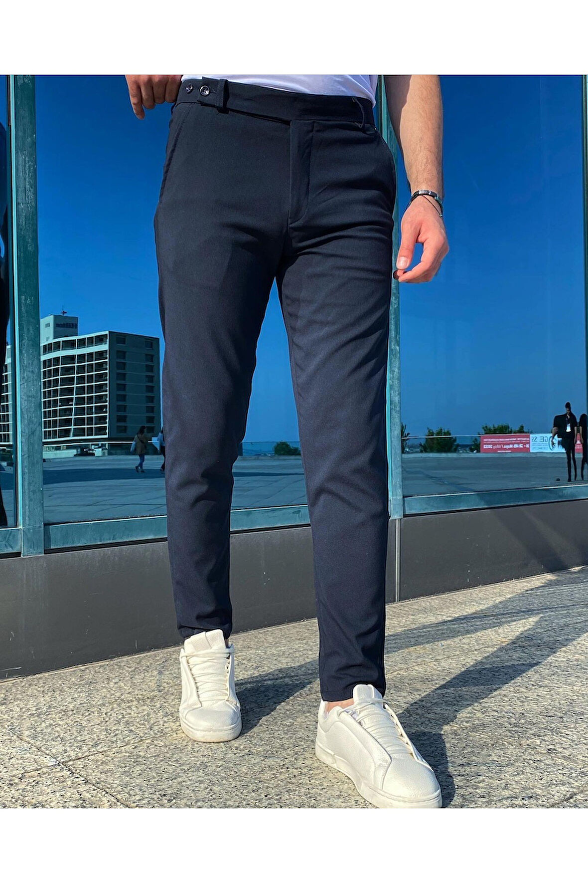 Slim Fit Dar Kesim İtalyan Model Kumaş Pantolon