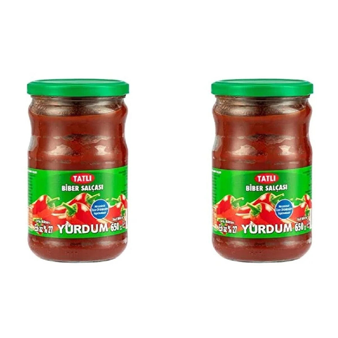 Yurdum Biber Salçası 650 gr TATLI 2 ADET