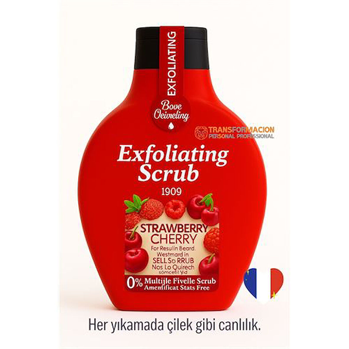 Çilek & Kiraz Özlü Peeling Jel Peeling Jel Scrub 500 ml