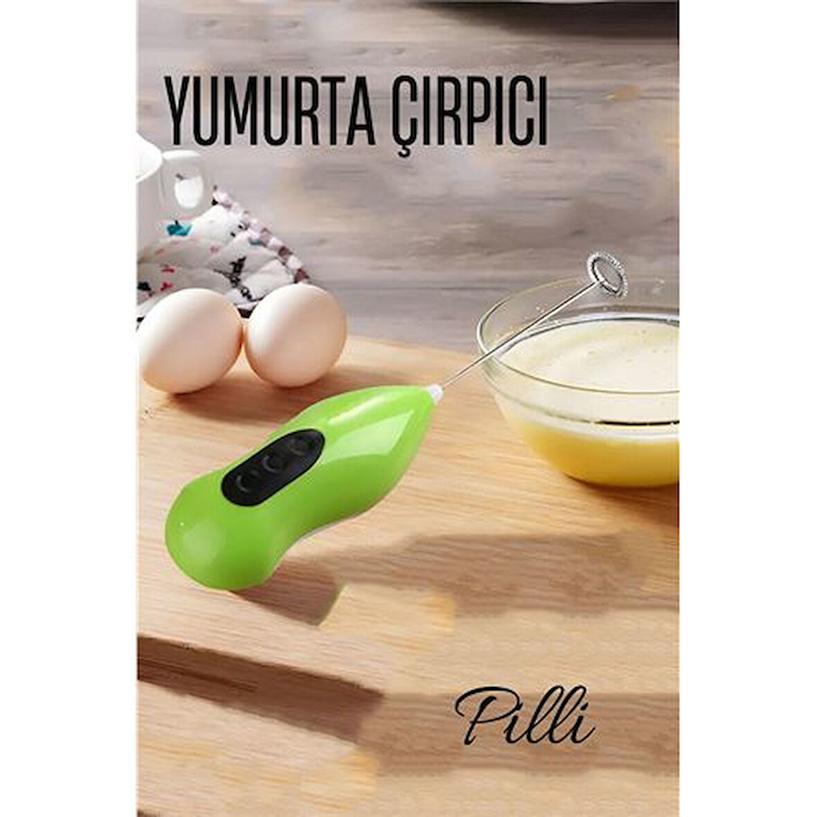Pilli Yumurta Çırpıcı Mini Pilli Mixer Çırpıcı