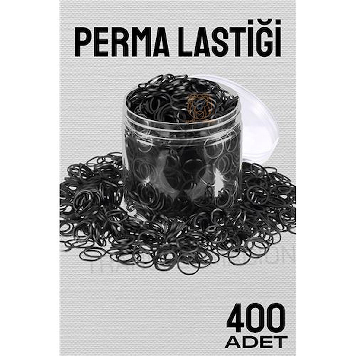 Perma Lastiği İnce 400 ADET SİYAH