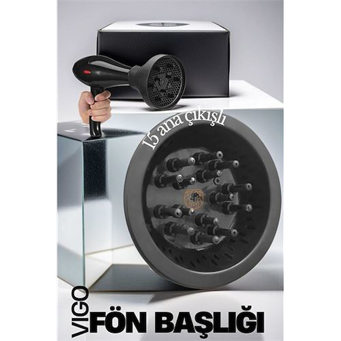 Profesyonel Fön Için Difüzör Vigo Başlık 719410