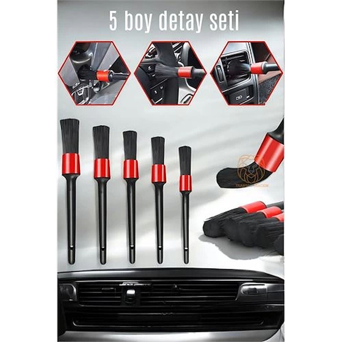BX 5 Boy Araç Detay Temizlik Fırça Seti Slalom Design