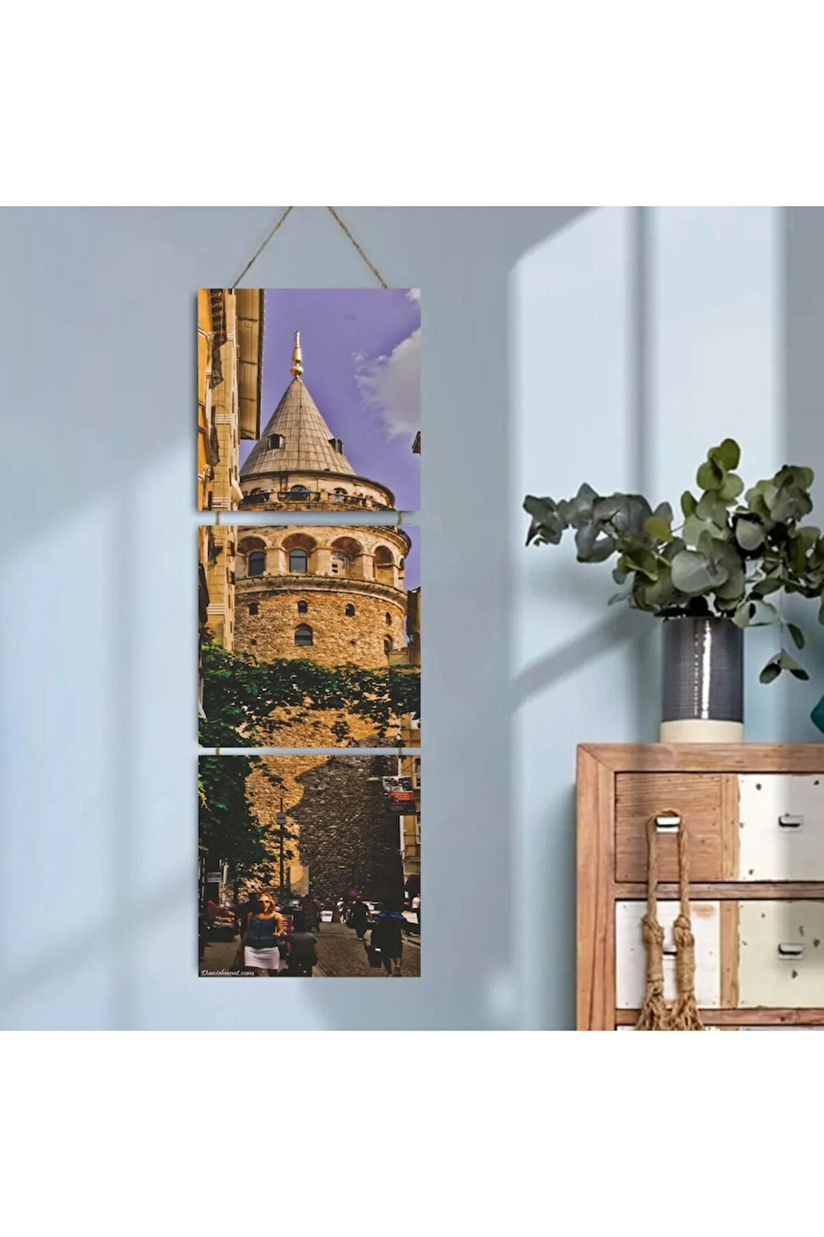 Ahşap Katlanabilir 3Lü Tablo - Tbl0091