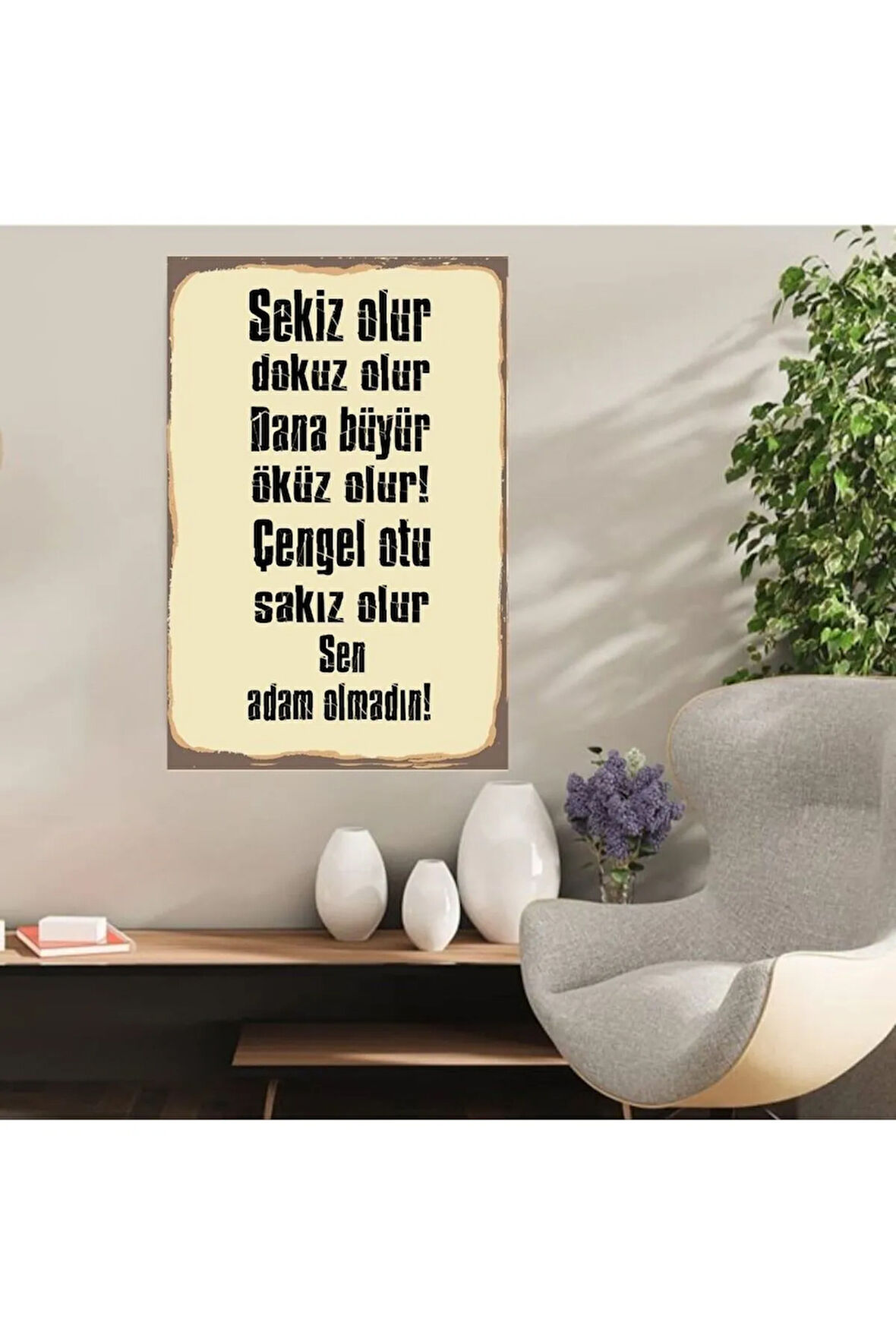 Ahşap Retro Mdf Poster , Komik Sözler , Duvar Yazıları , Manzara ,  Tarih , Edebiyat - Tbl0342