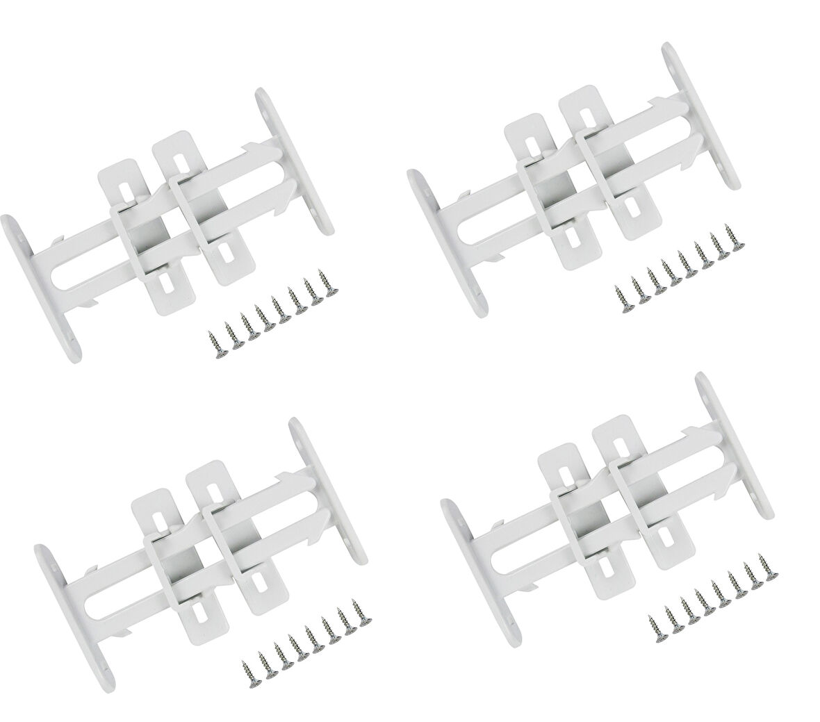 4 Adet Bebek Çocuk Koruma Kilidi - Dolap Çekmece Kilidi Sürgülü Kilit