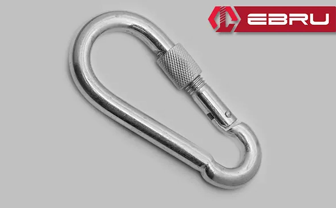 Vidalı Karabina, Kanca, Çengel 12mm - 1 Adet