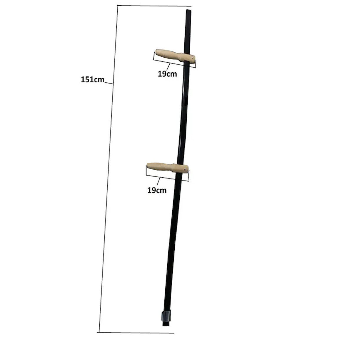 Tırpan Sapı Takımı - Metal Sap, Elcik, Bilezik ve Alyan