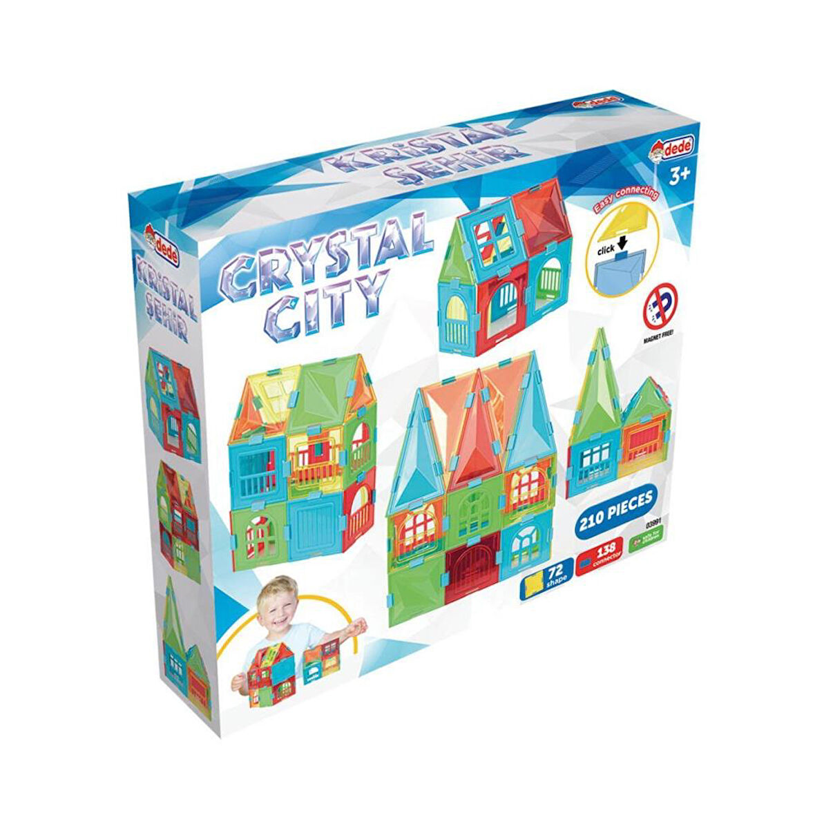 03991  Kristal Şehir 210 Parça -Dede