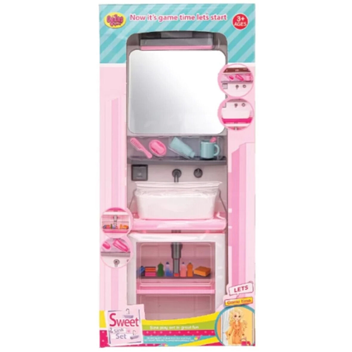 Kutuda Aynalı Lavabo Seti