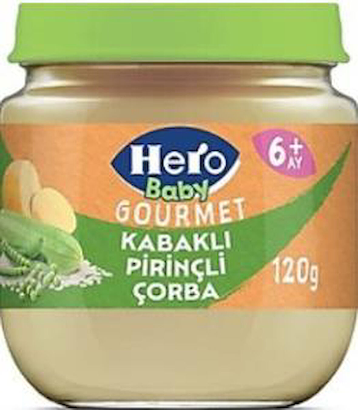 Hero Baby Gourmet Kabaklı Pirinçli Kavanoz Mama 120 Gr