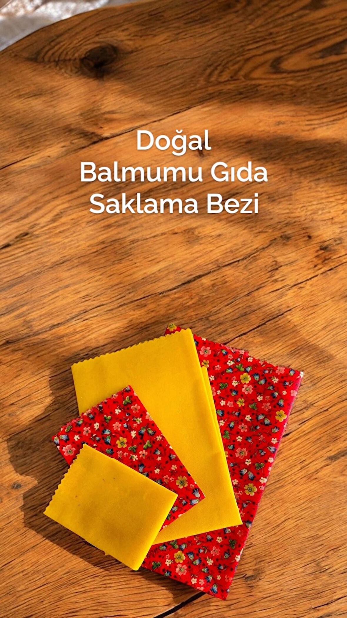 Troya Tekrar Kullanılabilir Balmumu Gıda Saklama Bezi 4’Lü Takım