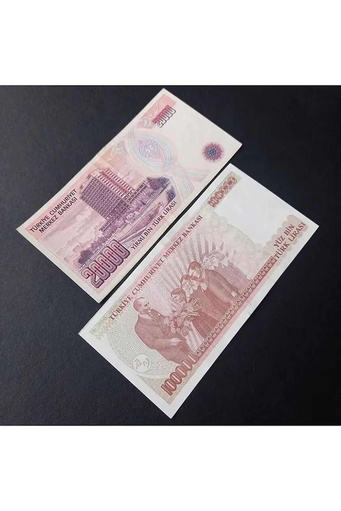 7.emisyon 20/100bin tl ÇT/ÇTT eski kağıt para
