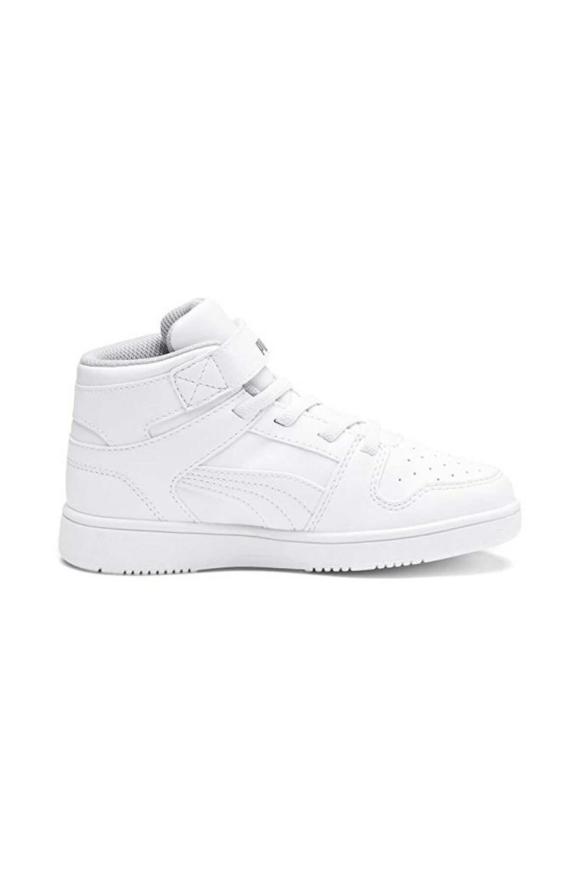 PUMA 37048802 REBOUND LAYUP WHITE GRAY VIOLET ÇOCUK BASKET SPOR AYAKKABISI