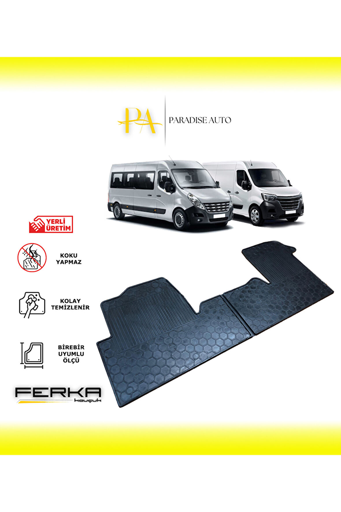 Renault Master 2009 ve Üstü Uyumlu Oto Paspas