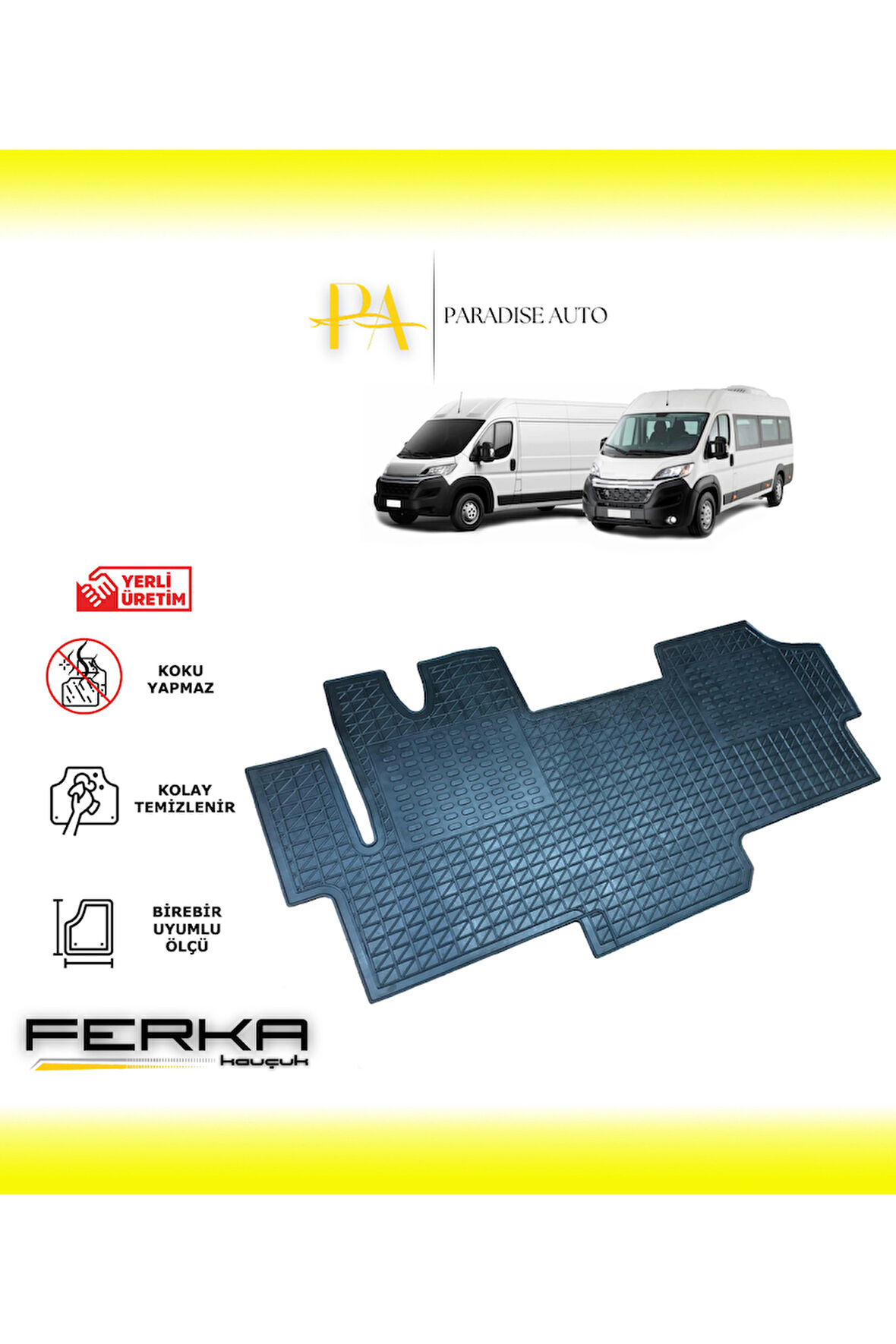 Citroen Jumper 2014 ve Üstü Uyumlu Oto Paspas