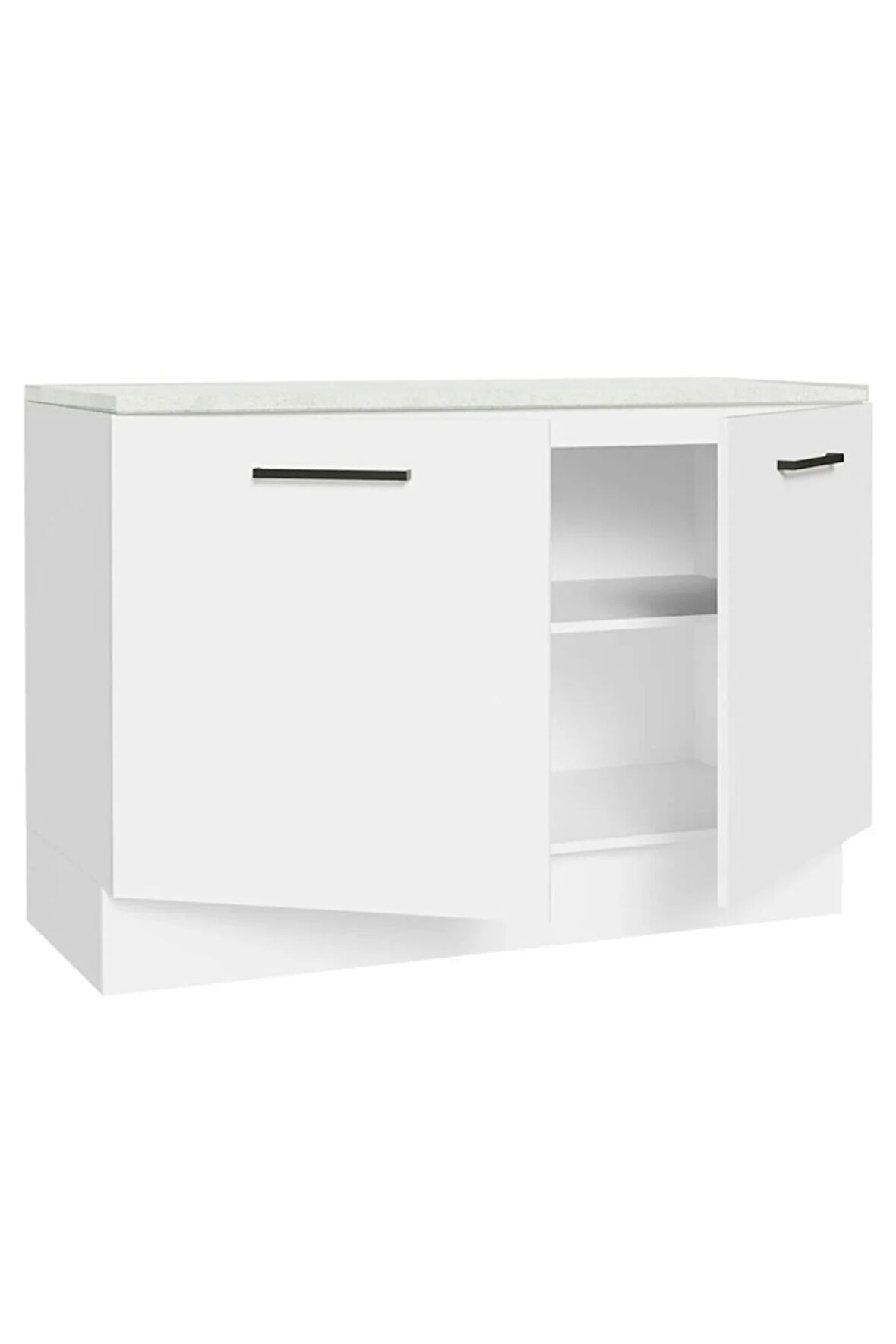 İndu Mutfak Alt Modül 120 cm-Çok Amaçlı Dolap- Tezgah Dahil