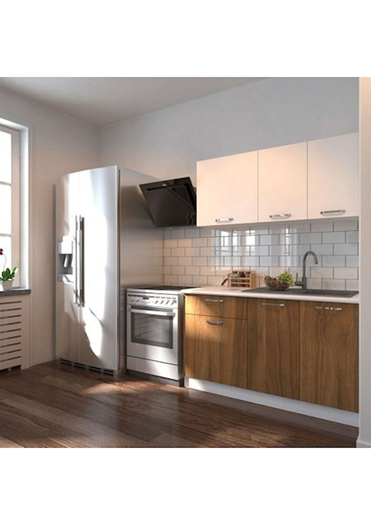 Tdesigno Imge Hazır Mutfak Dolabı 140 Cm – Tezgah Dahil