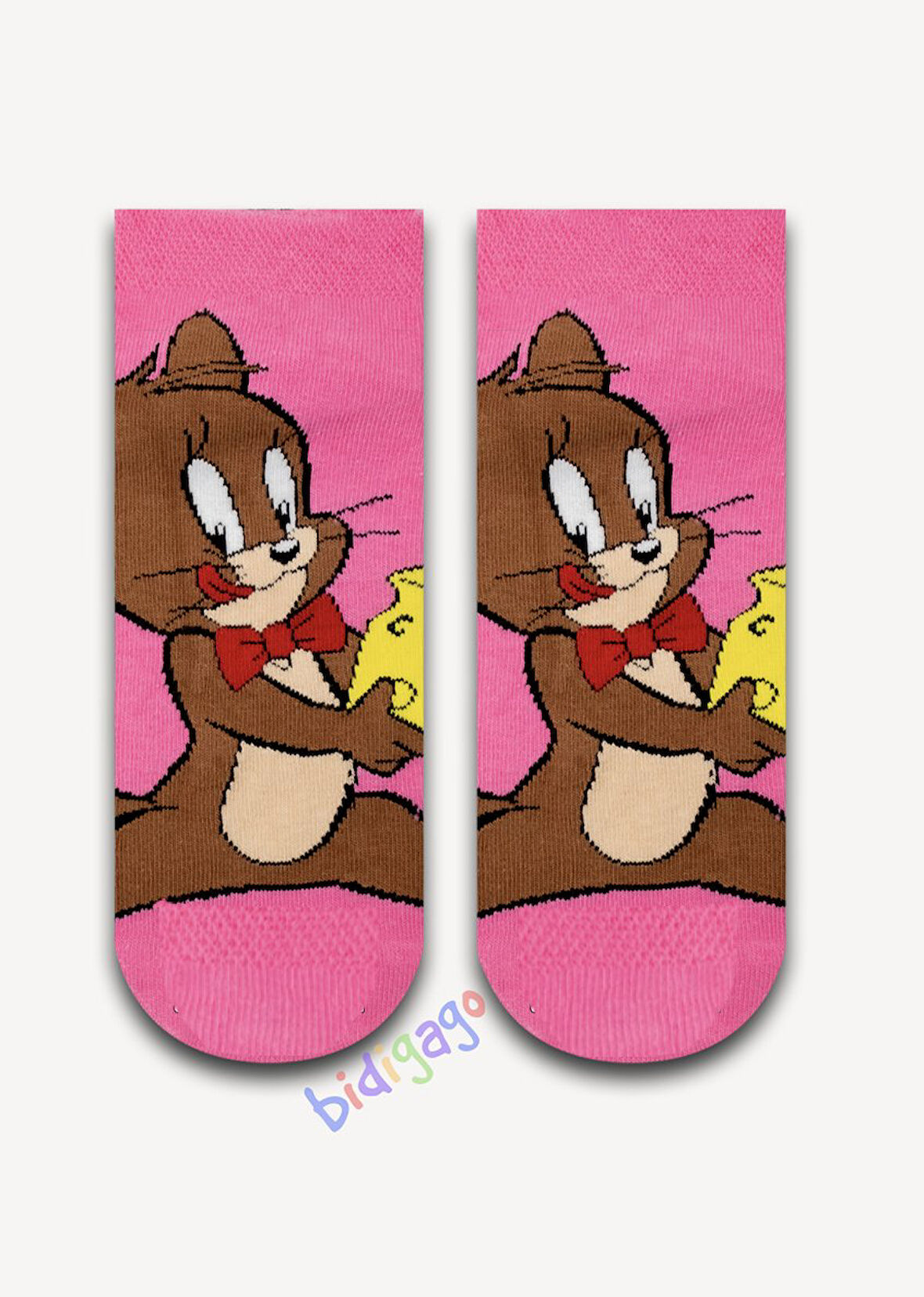 Jerry Desenli Renkli Unisex Kısa Patik Çorap