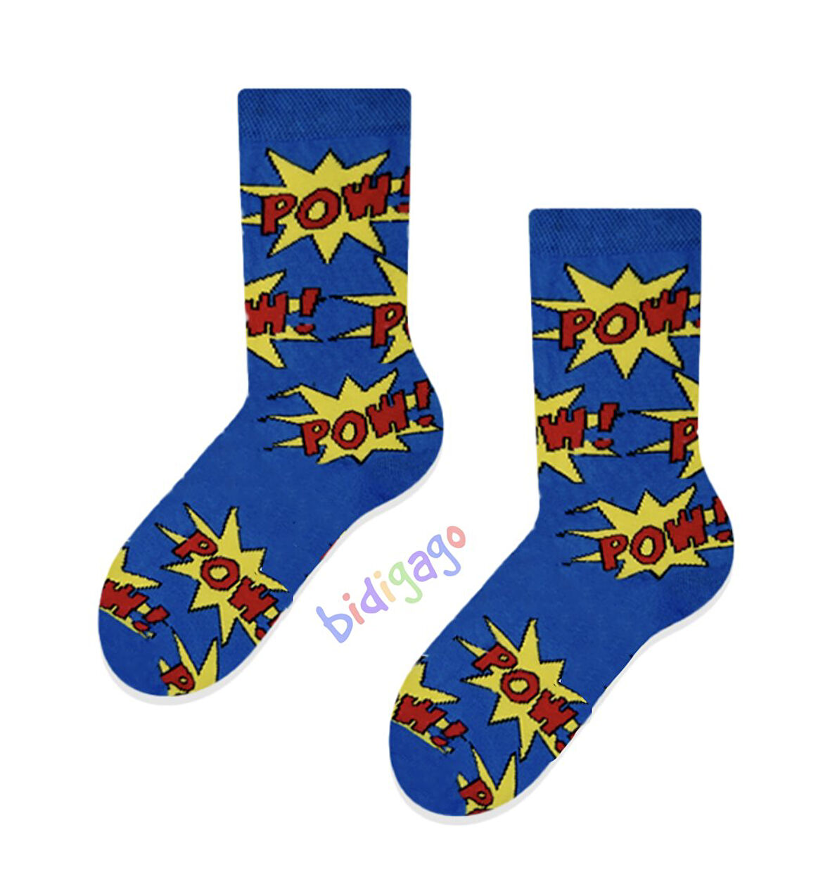Pow Desenli Unisex Çocuk Çorap 