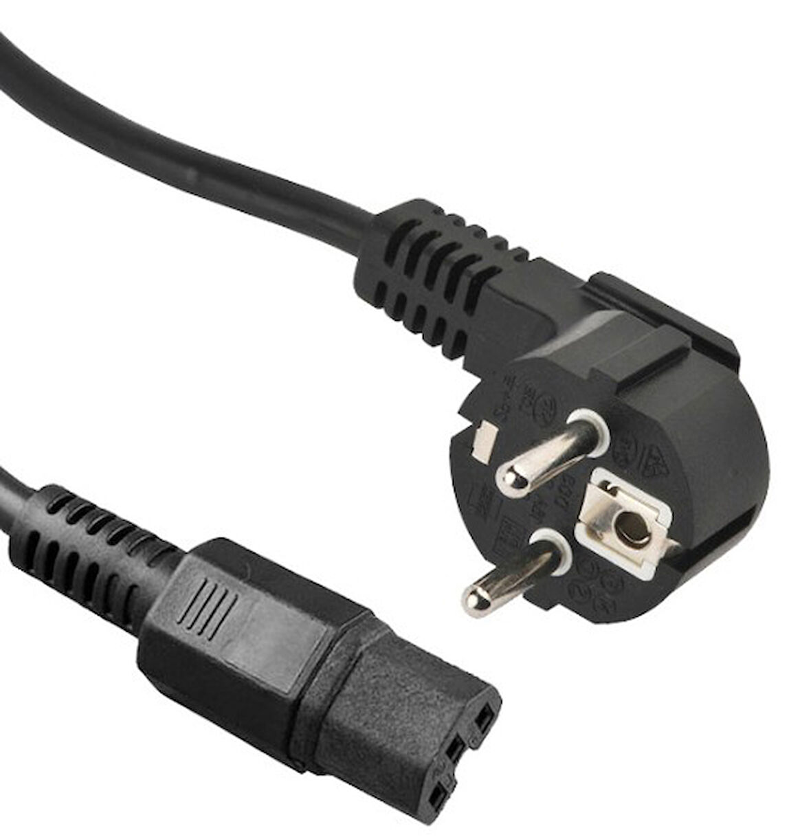 Beek Güç Kablosu, Schuko C15, 1.80 metre, 10A 250V, H05VV F0.75*3&lt;br&gt;
Beek Schuko-C15 Power Cable 1.8m, H05VV-F 3*0.75mm2