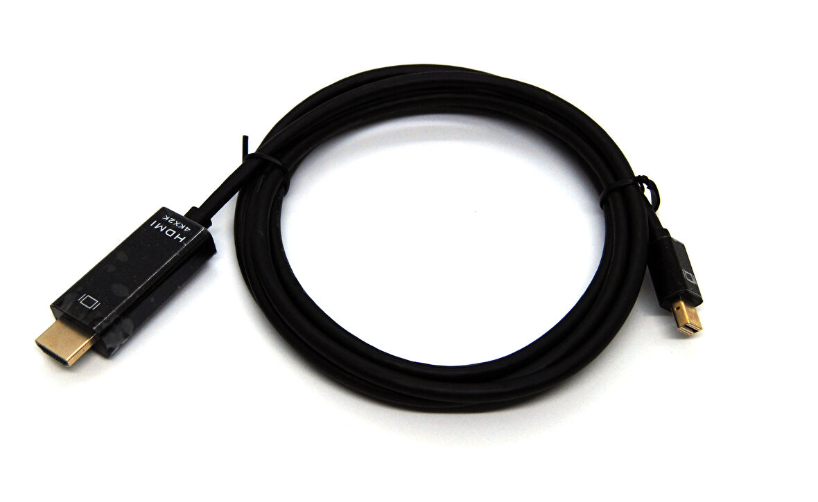 Beek Mini DisplayPort (mini DP) Erkek &lt;-&gt; HDMI Erkek, 4KX2K@30Hz, Altın Kaplama, 2 metre&lt;br&gt;
Beek MINI DP M /HDMI M, 4KX2K@30Hz,Gold, 2M