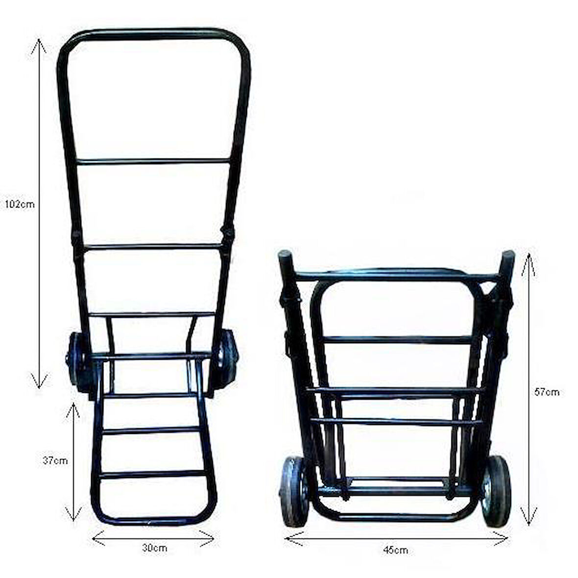 Katlanır Yük Taşıma Arabası Portatif Tif