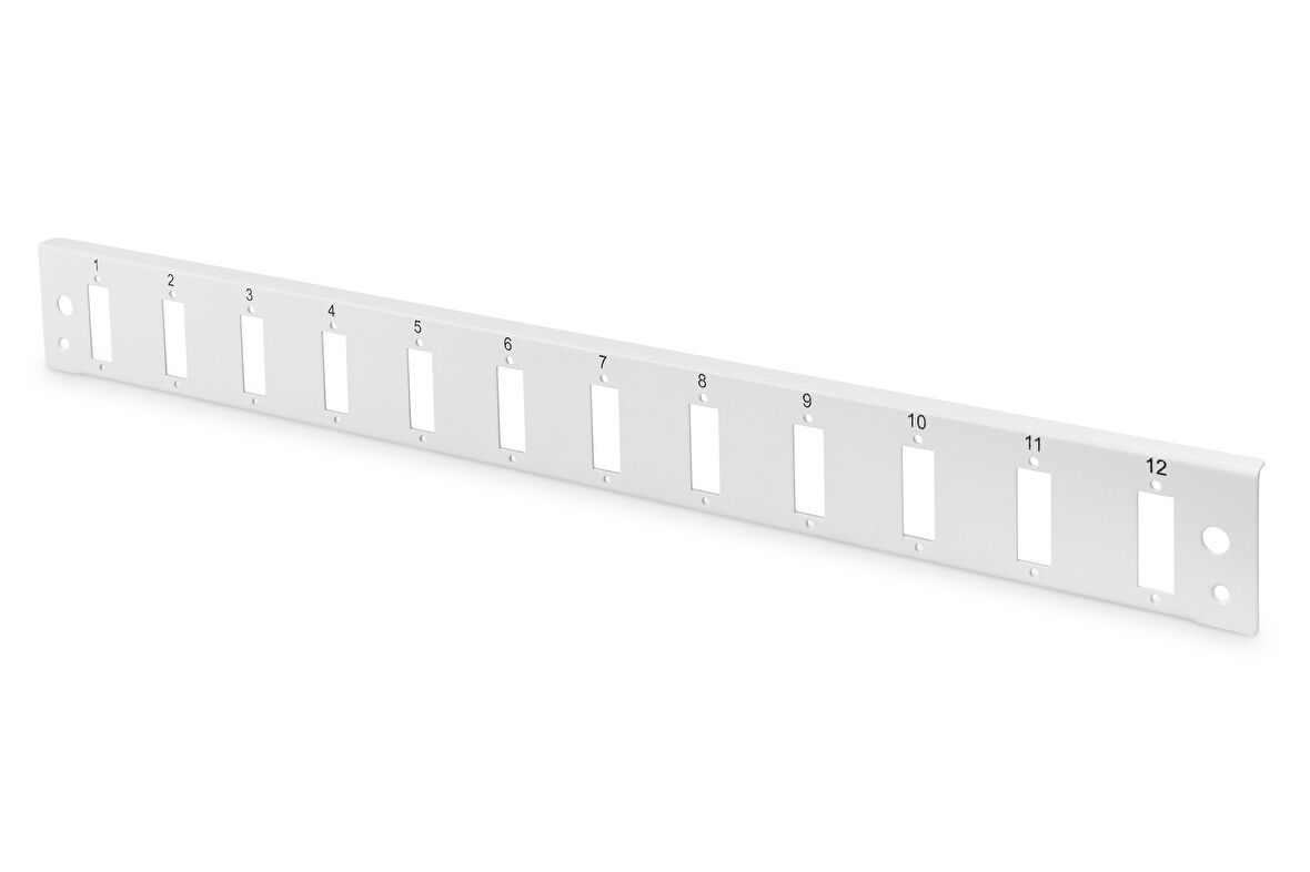 Digitus DN-96200-QL Sürgülü Boş Fiber Optik Sonlandırma Kutusu için Önpanel, Kilit Mekanizmalı, 12 x SC Duplex SC Simplex, E2000 Simplex Dikey, 1U, Vernikli Çelik Sac, Gri Renk (RAL 7035)&lt;br&gt;
Di