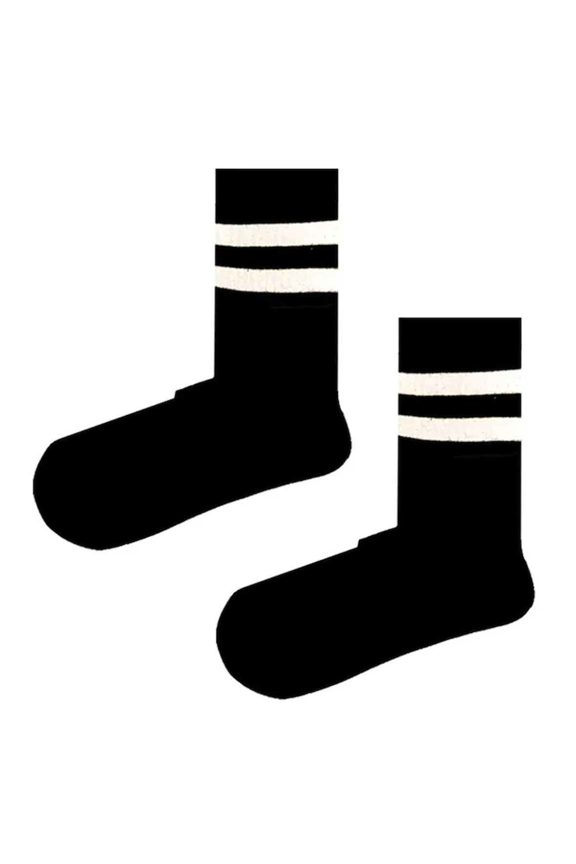 Beyaz Çizgili Tenis Çocuk Çorap