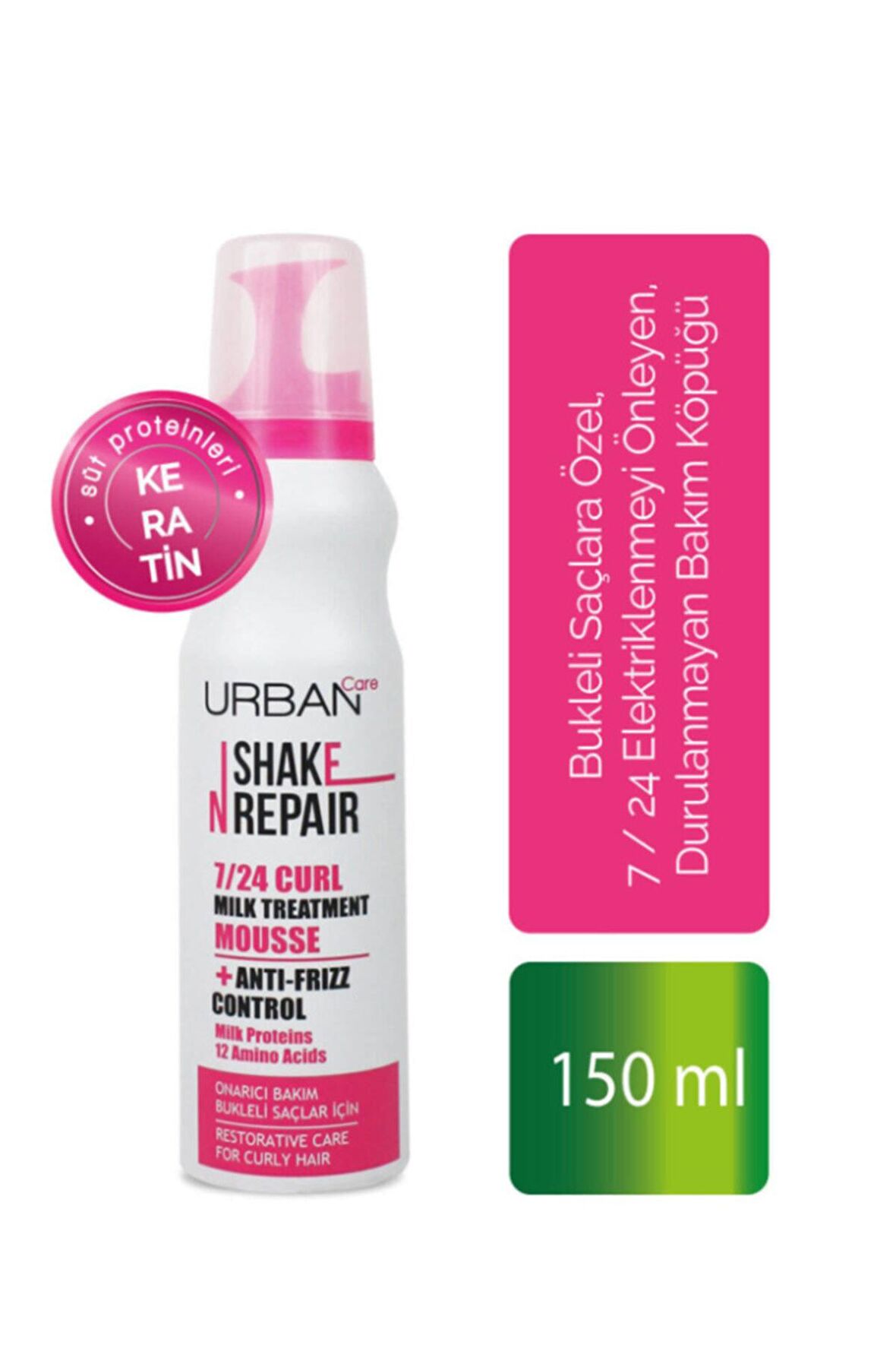 Shake N Repair 7/24 Bukle Belirginleştirici Kremsi Köpük 150 ml