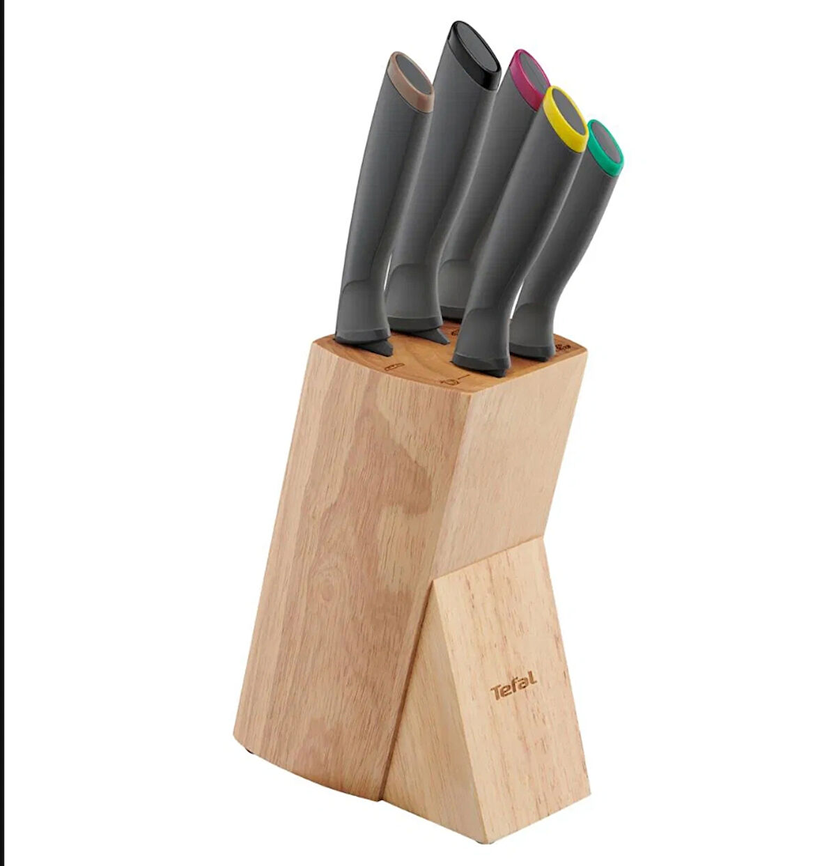 Tefal Fresh Kitchen Ahşap Blok & 5 Parça Bıçak Seti